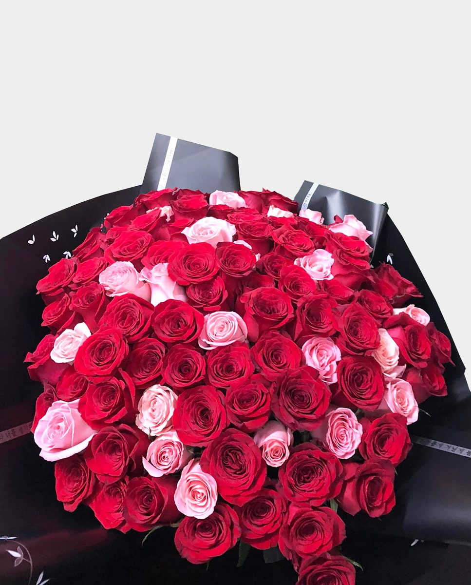 300 Rosas - Ramo de rosas rojas - Florería en Tijuana